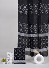 Exclusive Hand Block Cotton Suit With Cotton Dupatta
